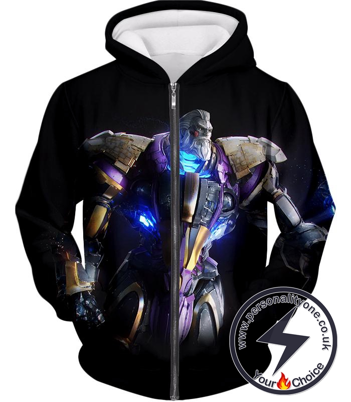 Overwatch Tank Hero Reinhardt Zip Up Hoodie